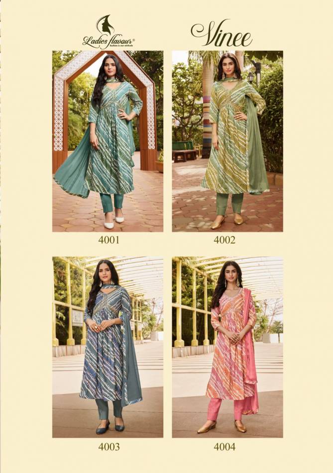 Vinee By Ladies Flavour Embroidery Readymade Suits